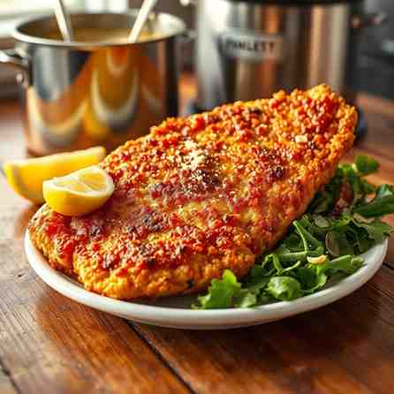Crispy Veal Cotoletta - Use Deep Fryer for Delicious Results